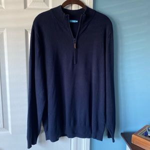 MENS J Mc LAUGHLIN PULLOVER SWEATER WITH ZIP UP NECKLINE